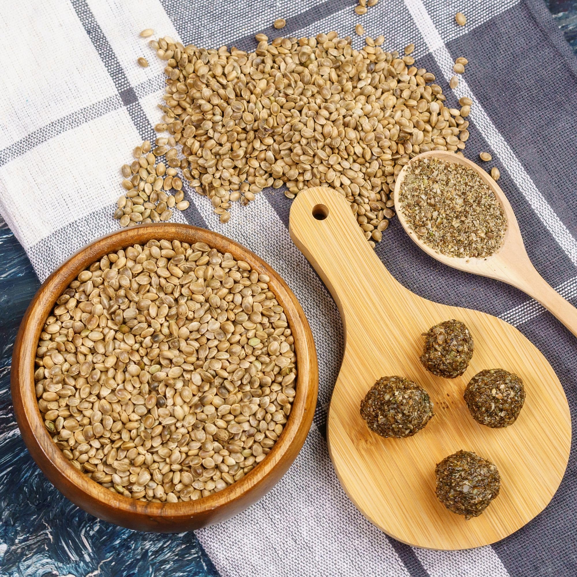 Alpi Nature Niełuskane Nasiona Konopi 500g, Niełuskane Nasiona Konopi, Całe Niełuskane Ziarna Konopi