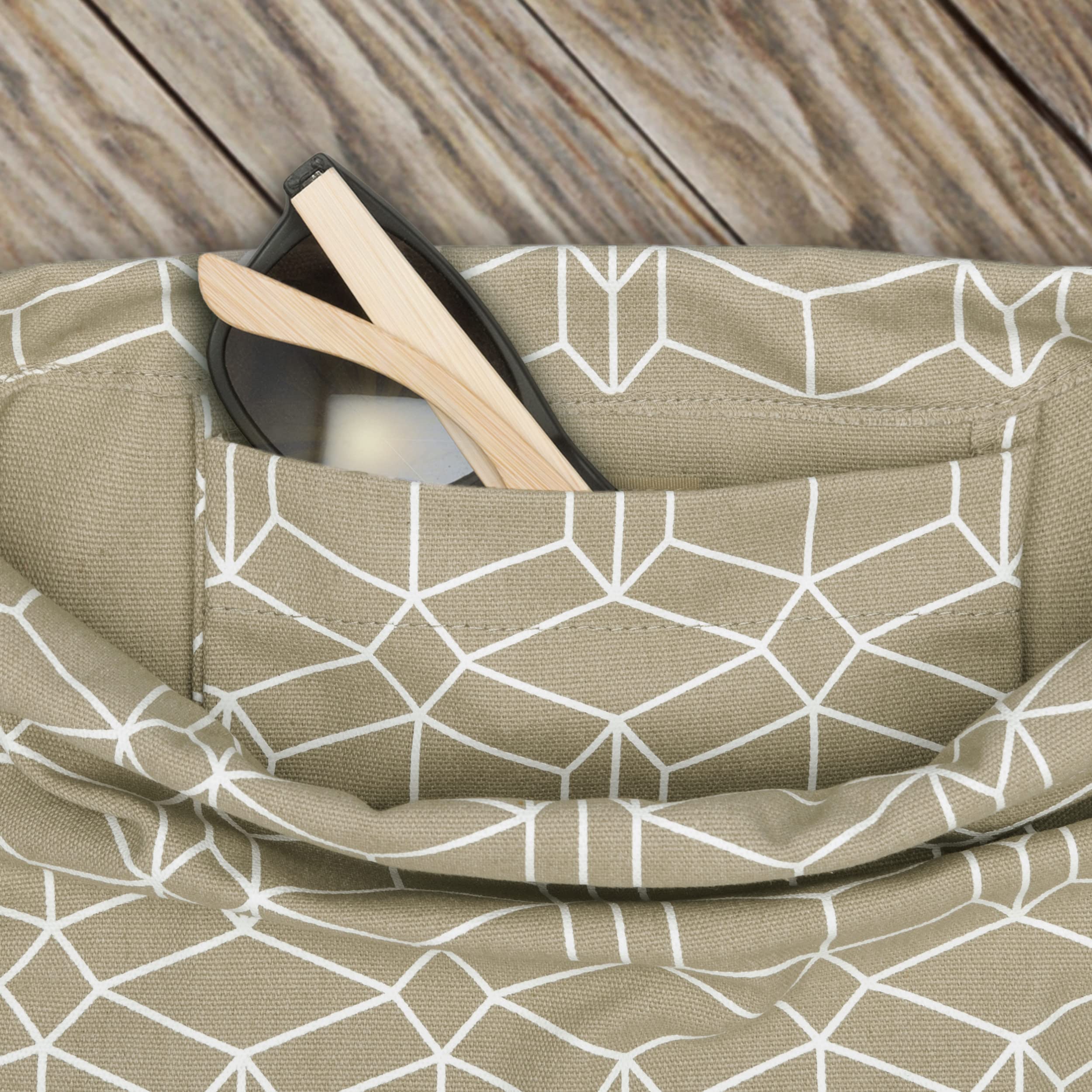 JOHNNY URBAN Borsa a Sacco Donna Uomo Beige Metallizzato - Noah - Saccha Sportiva di Cotone Zaino - Sacca in Tela con Chiusura a Cordoncino