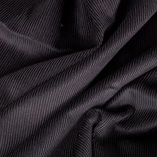 Black 11 Wale 100% Cotton Corduroy Fabric