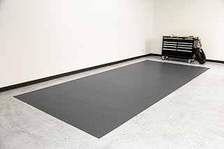 Lite Diamond Tread Pattern Slate Grey Vinyl Rollout Garage