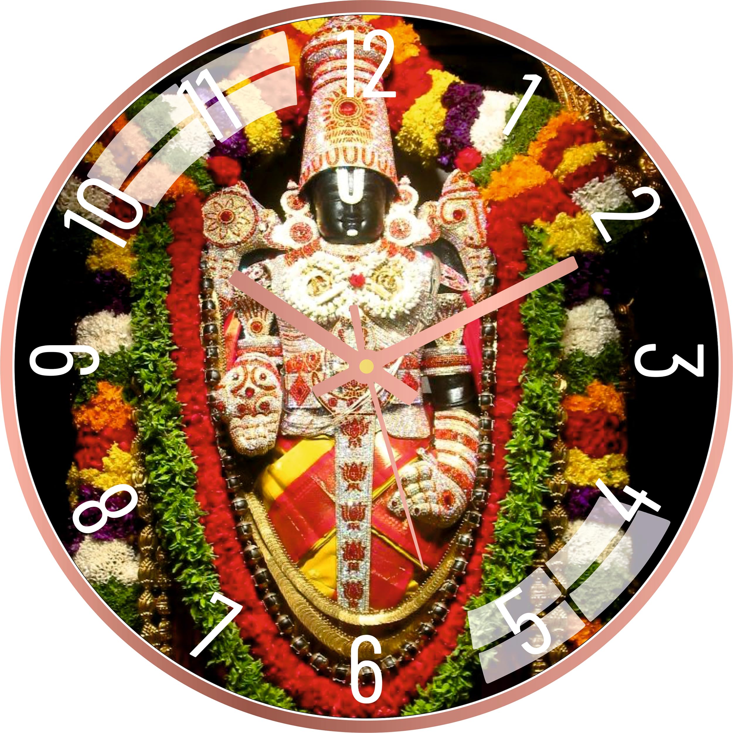 See full amazon price history chart for GNEXIN Non Ticking God Design Silent Wall Clock | Battery Operated Easy to Read Wall Clock for Kitchen,Office and Living Room (Rose Gold Frame) (Tirupati Balaji Clock) GNEXIN Non Ticking God Design Silent Wall Clock | Battery Operated Easy to Read Wall Clock for Kitchen,Office and Living Room (Rose Gold Frame) (Tirupati Balaji Clock) (B0CJ6XV8LL) Amazon Price History, Amazon Price Tracker