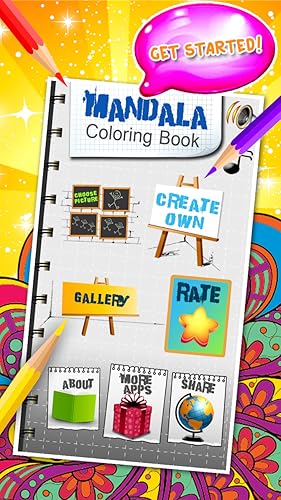 Livro de colorir Mandala