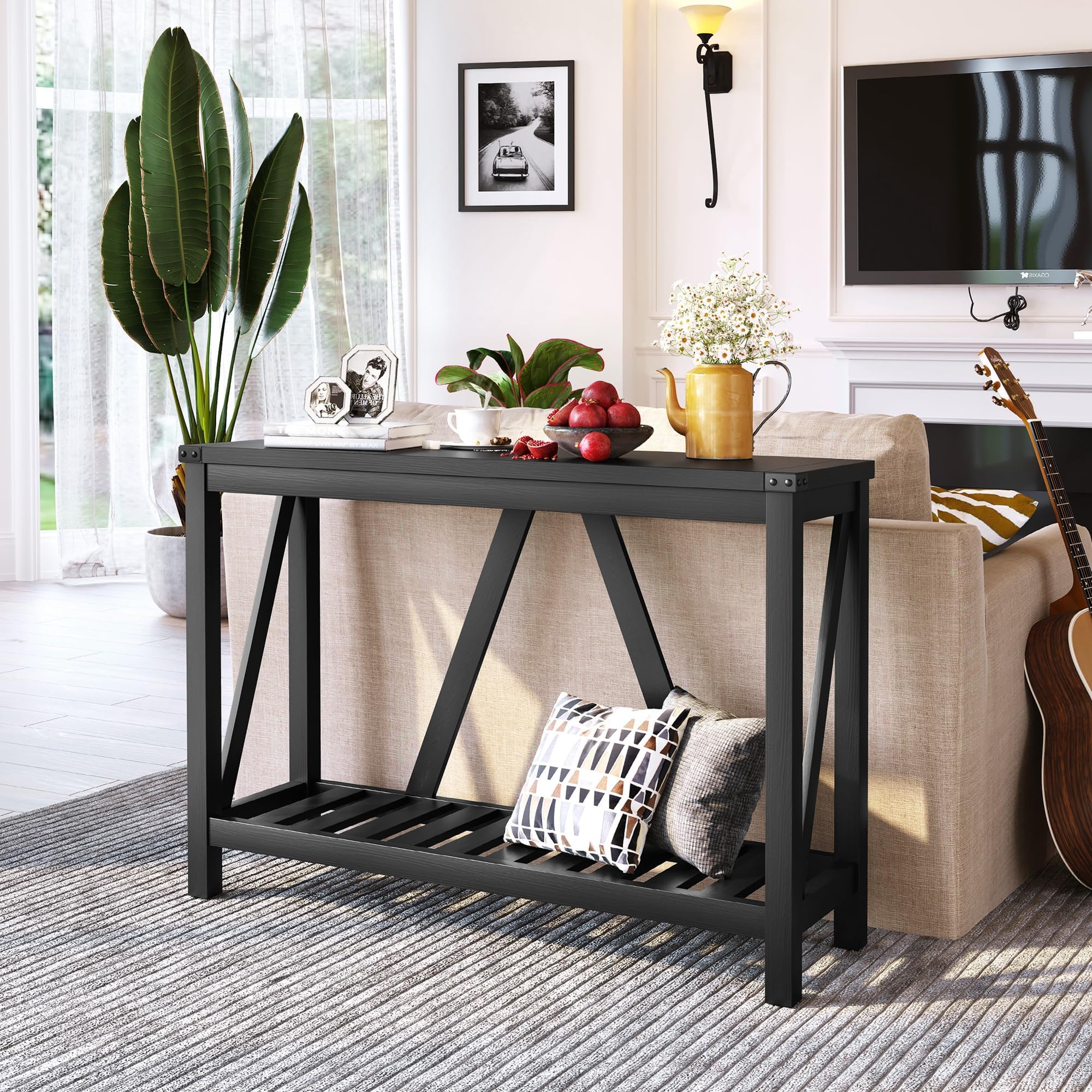 Amazon.com: JOINHOM Entryway Table - Wood Console Table with