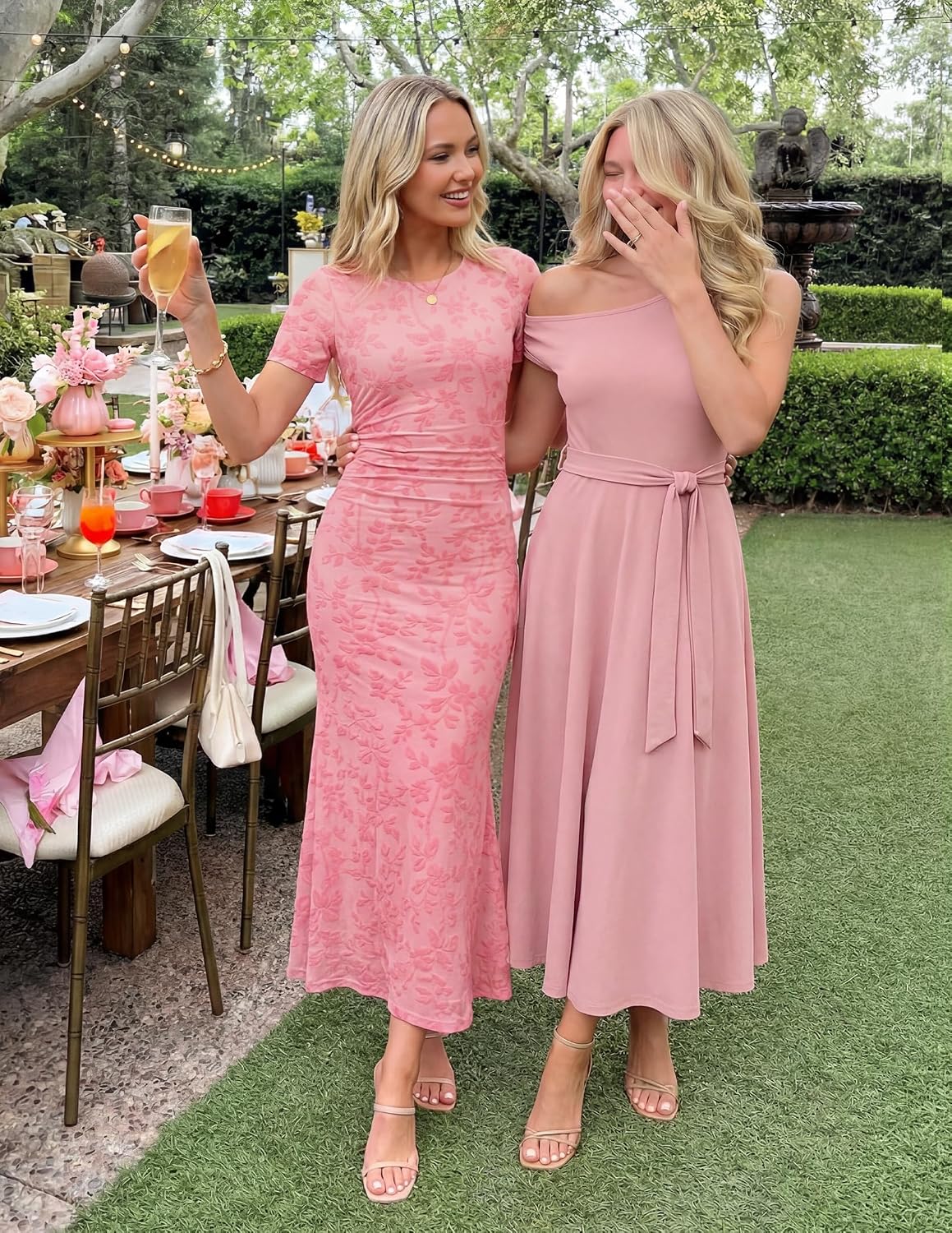  Women Summer 2026 Floral Short Sleeve Bodycon Mesh Maxi Formal Dress | Ruched Fitted Casual Work Dress, Elegant Bridal Shower Dress, Wedding Guest Cocktail Party Dress, Brunch Dinner Outfits thumbnail
