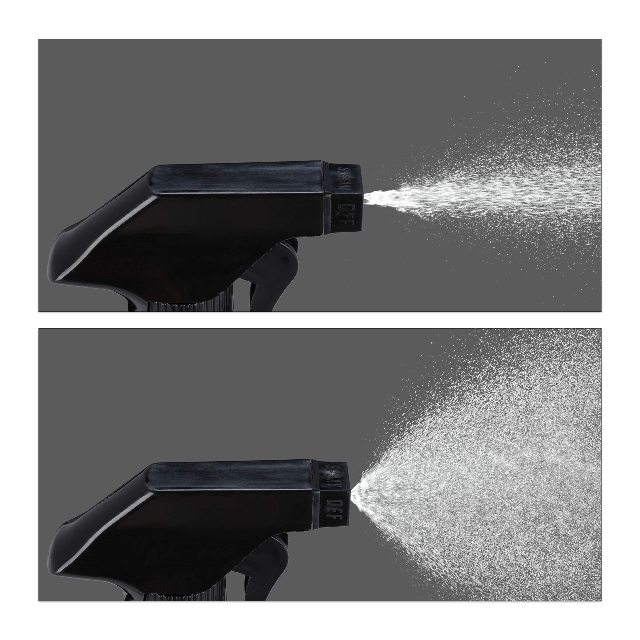 Relaxdays Spruzzino Nebulizzatore, Set 2x500 ml di Bottiglie Spray Vuote, Vaporizzatore Parrucchieri, Pulizia, Marroni