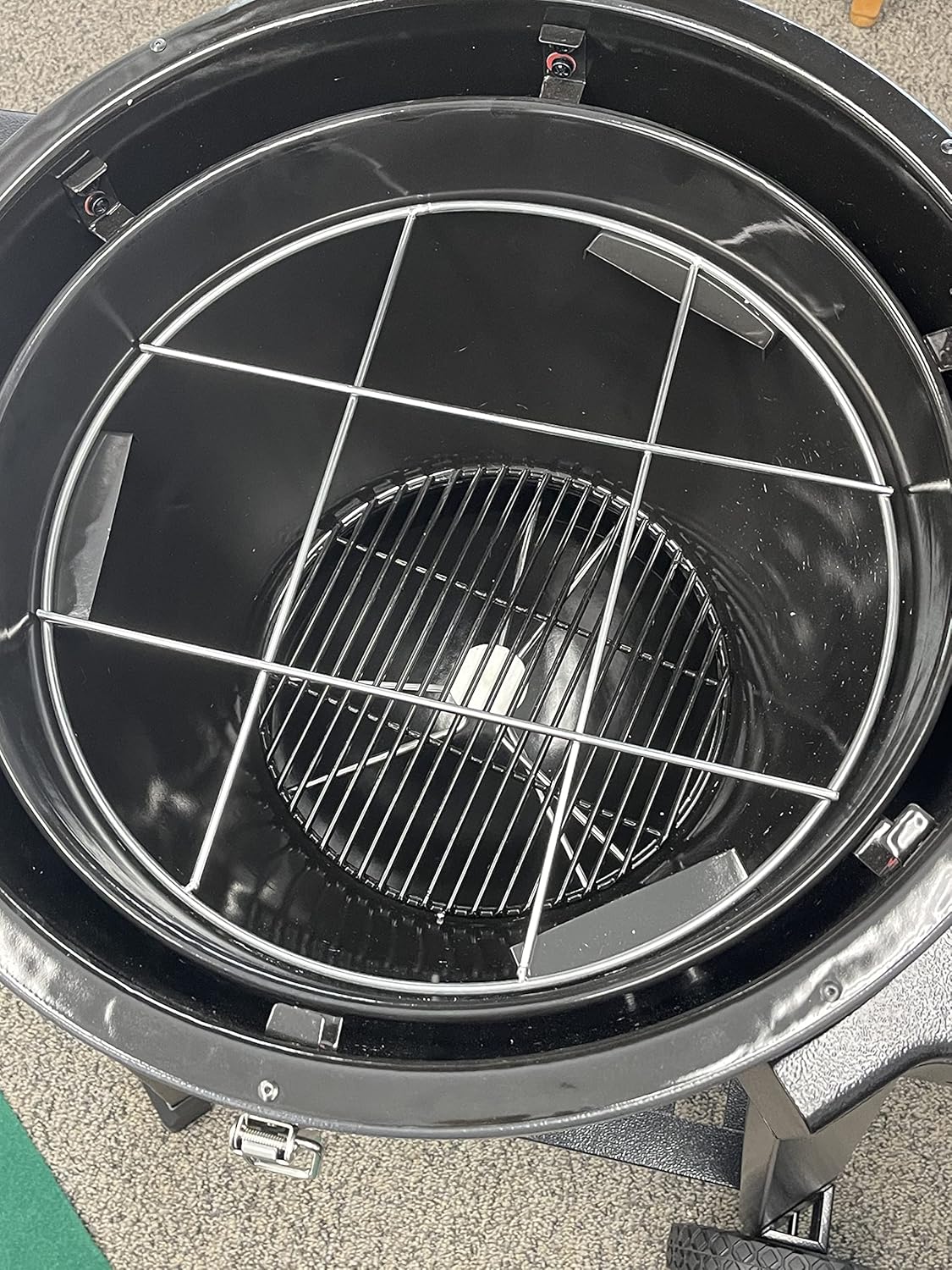 Trivet for Kamado Grills- Chrome Plated Steel - Fits Rodeo Deluxe Steel Kamado Grills