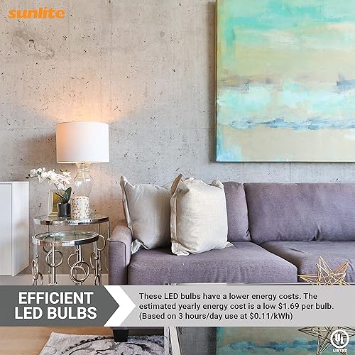 Miniatura 5 de Sunlite Bombilla regulable A19 GU24, 14 vatios (equivalente a 100 W) 1500 lúmenes, base LED de giro y bloqueo de 2 puntas, certificación UL,