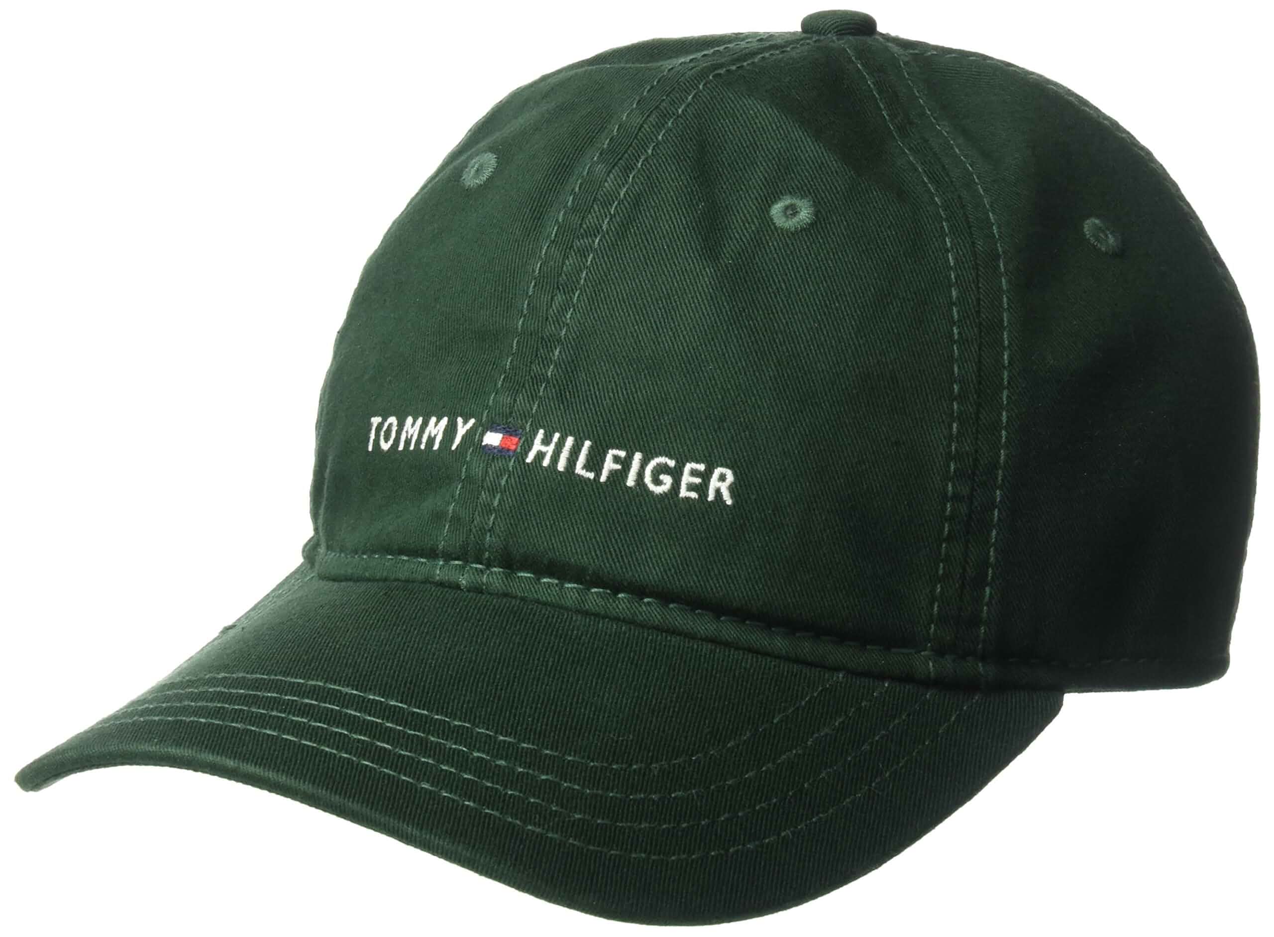 Tommy Hilfiger Men's Cotton Logo Adjustable Baseball Cap