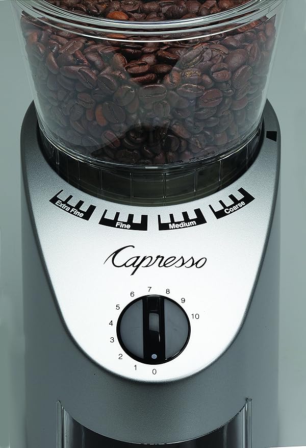 Capresso 560.04 Infinity Conical Burr Grinder, Brushed Silver by Capresso - Image 6