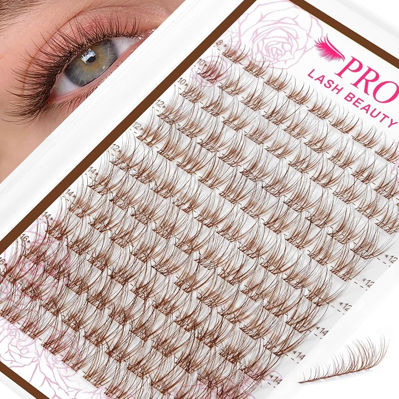 PROLASHBEAUTY Cílios Postiços em Tufos Marrom Venus Natural 8-16mix
