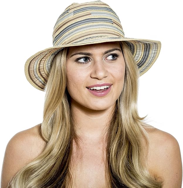 i-Smalls New Season for 2021 Ladies Narrow Brim Ribbon Braid Fashion Sun Hat