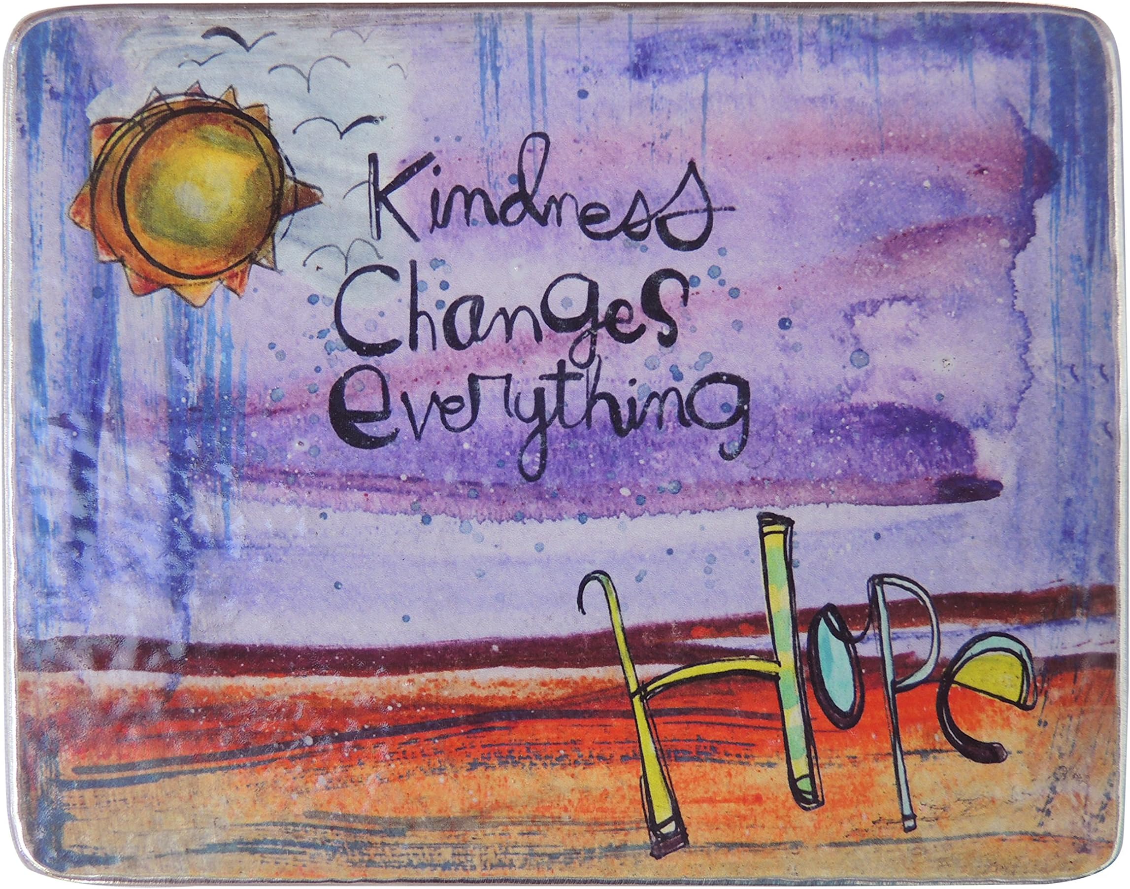 Cathedral Art(Abbey & CA Gift Kindness Changes Everything Art Metal Plaque, Silver