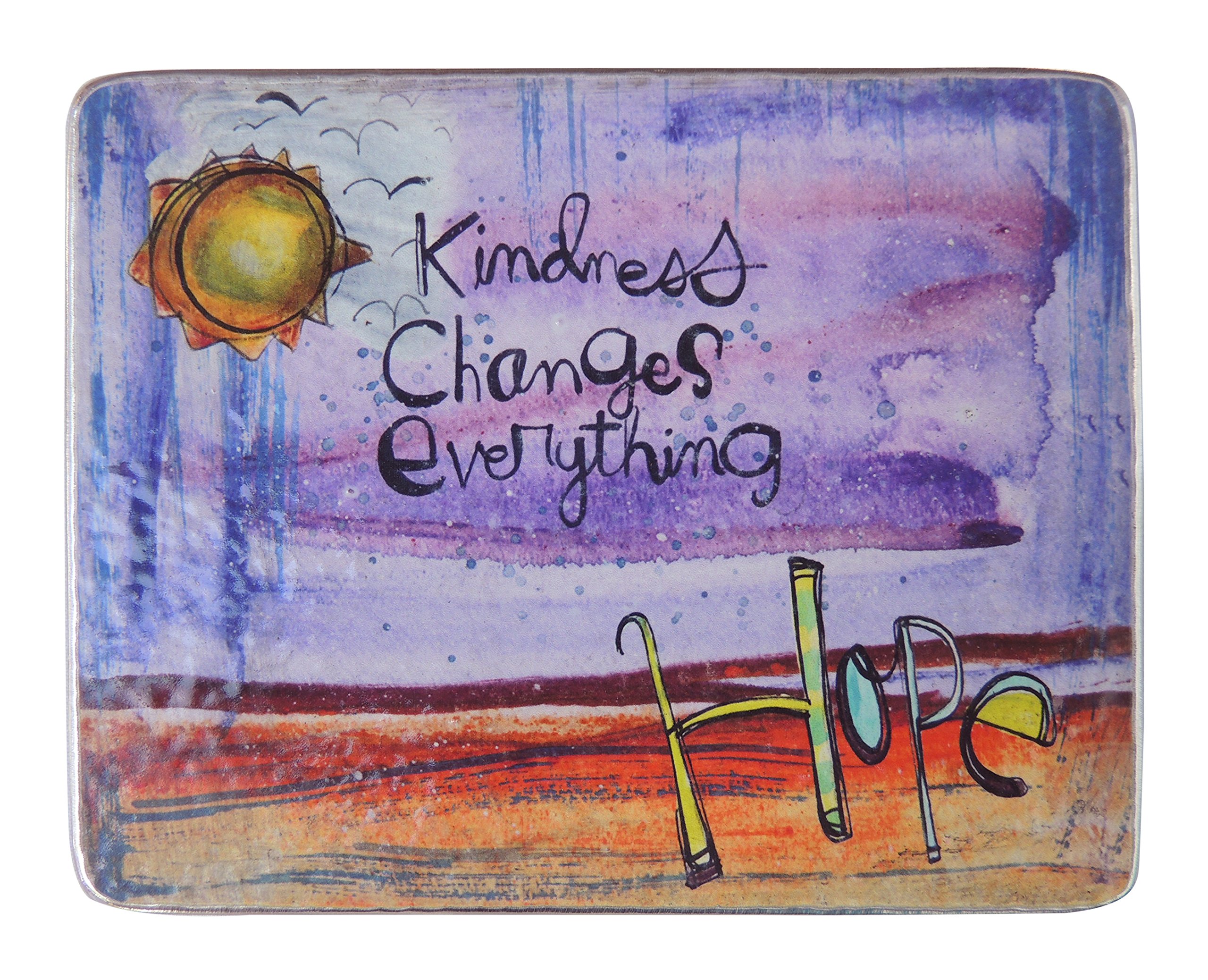 Cathedral Art(Abbey & CA Gift Kindness Changes Everything Art Metal Plaque, Silver