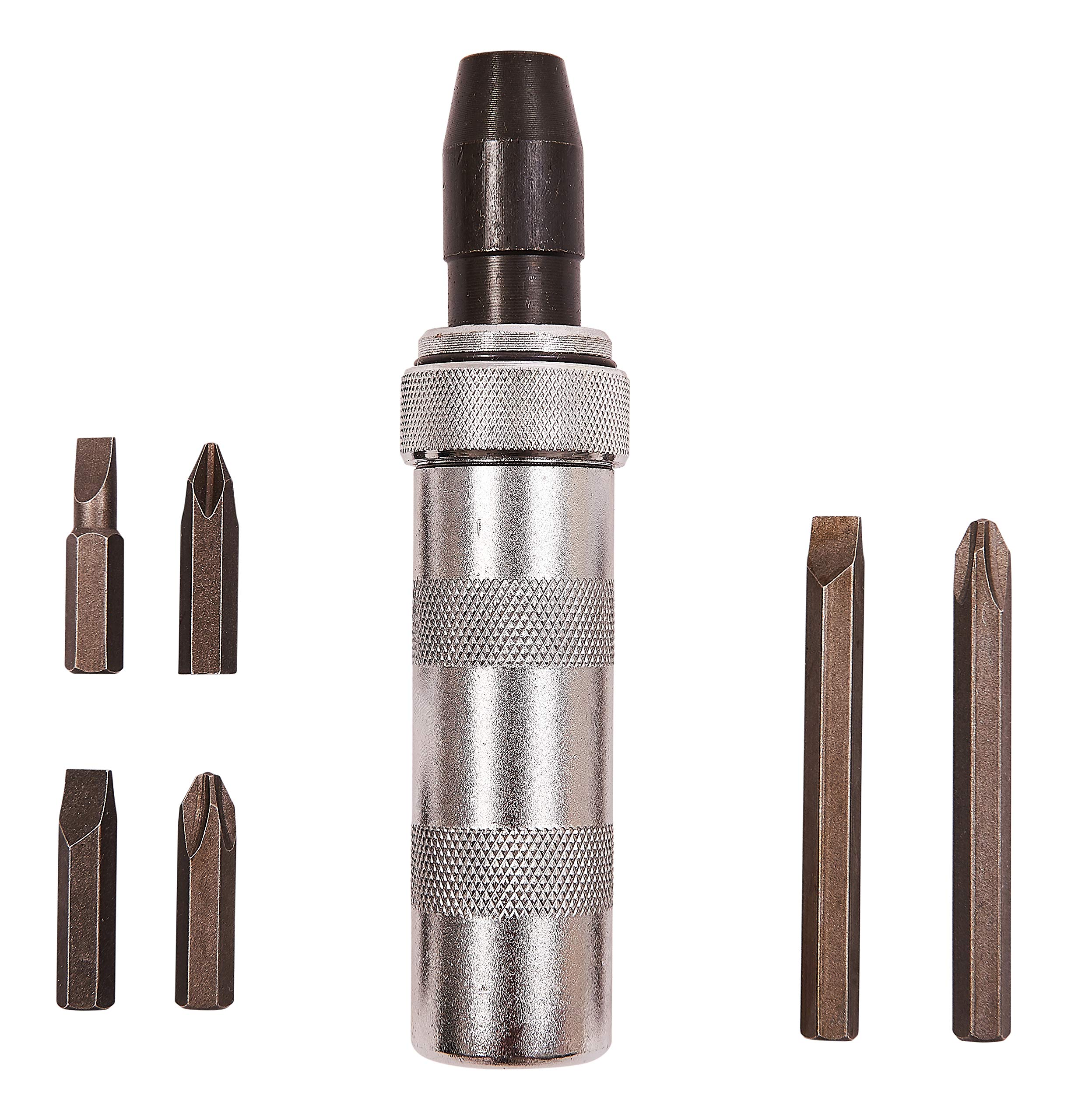 Amtech Clear L2125 Impact Screwdriver With Bits, 6-Piece