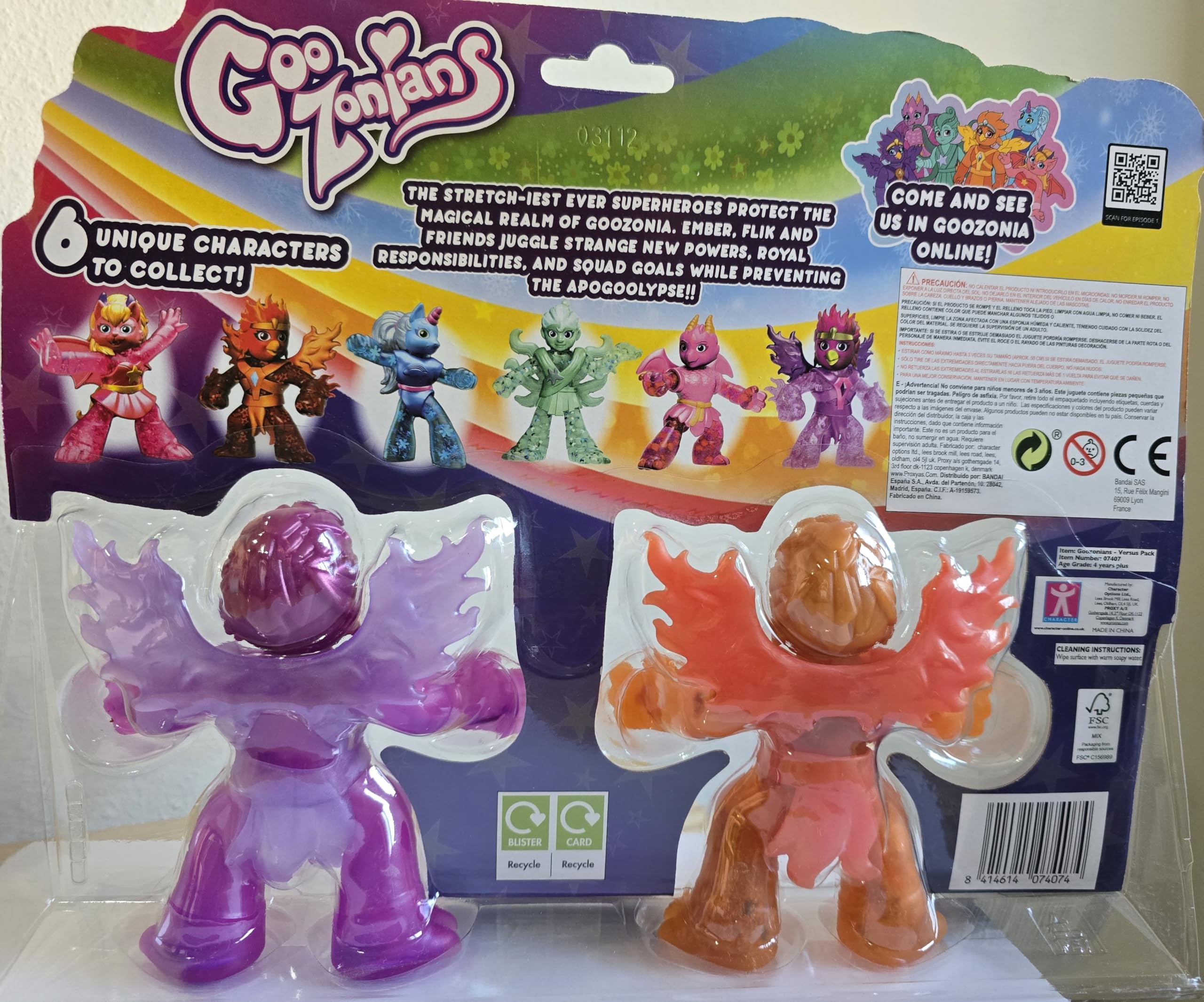 BANDAI, GooZonians, Pack of 2 Dolls Figures, Super Stretchy Action Figures, Discover Hidden Charms - Image 2