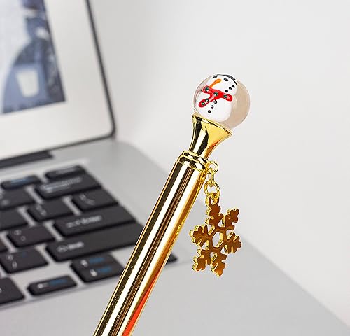 Miniatura 5 de knockno Soporte para bolígrafo y bolígrafo de cuero novedoso de Navidad bolígrafos de regalo únicos para escribir decoración de fiesta escolar Papá