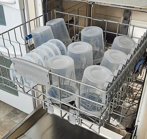 Miniatura 19 de Durahome – Recipientes de plástico deli con tapas, calidad premium, apto para microondas, transparente almacenamiento de alimentos, contenedor de