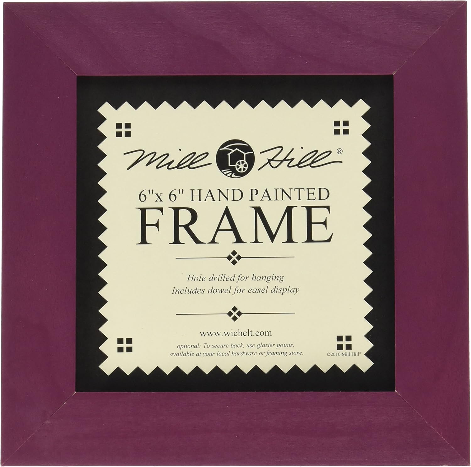 Mill Hill Wooden Frame 6"X6", Matte Plum