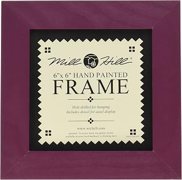 Mill Hill Wooden Frame 6"X6", Matte Plum