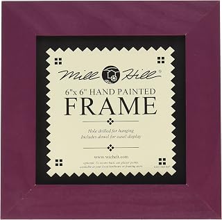 Mill Hill Wooden Frame 6"X6", Matte Plum