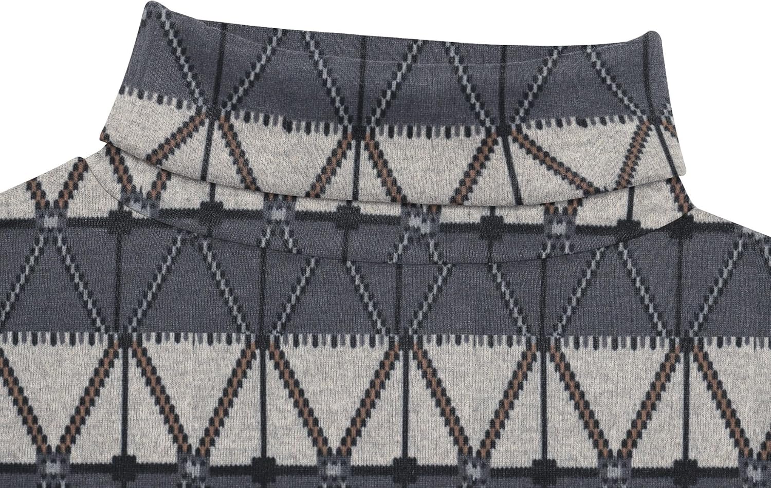 Poriff Men's Casual Slim Fit Basic Tops Knitted Lightweight Turtleneck Pullover Sweater - Image 4