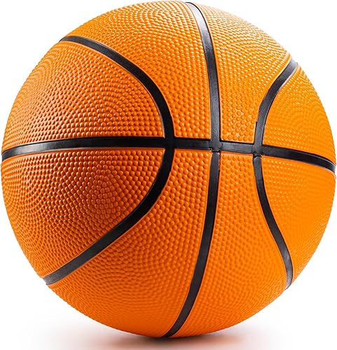 Miniatura 9 de Bedwina Mini Basketballs - (2 or 4 Pack) - Rubber 7 Inch, Size 3 - Mini Hoop Outdoor Basketball Set for Small Hoops Indoor & Outdoor Pool Parties -