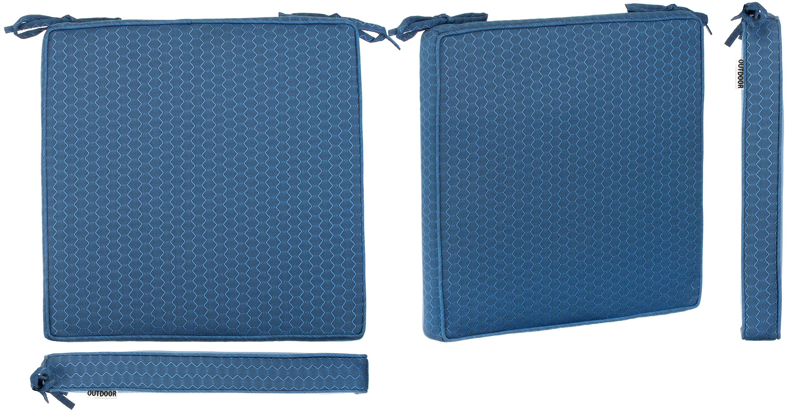 2Er Set Coussin De Chaise 45X45X3Cm Coussins De Siège Lavable
