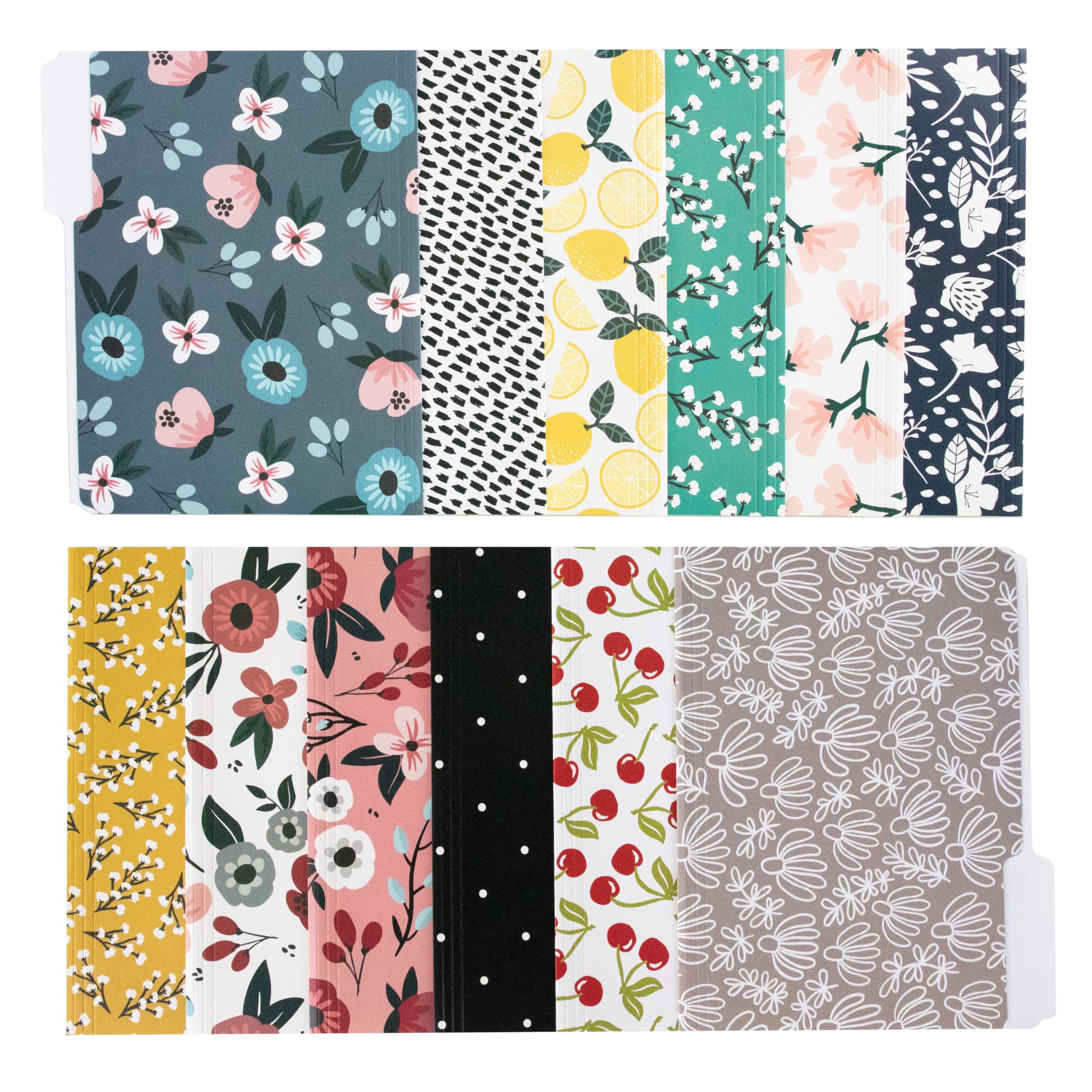 Zynshe Cute File Folders, Set of 12 3-Tab Letter Size Decorative File Folders Boho Colored Manilla 8.5 x 11 Filing – Pretty Designer Home Office