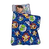 Disney Toy Story 4 - Toys in Action Toddler Nap Mat, Blue, Green, Yellow, Grey