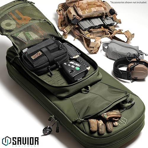 Miniatura 10 de Savior Equipment Specialist Series - Mochila táctica para rifle SBR de 30 pulgadas y 34 pulgadas, funda suave para armas de fuego con compartimento,