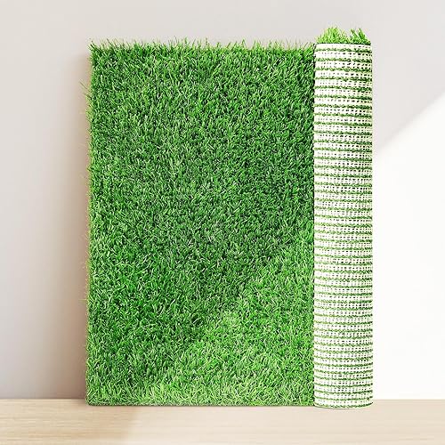 Miniatura 9 de Almohadilla de pasto artificial para perro de 26 x 17 pulgadas, paquete de 2 unidades, lavable para interiores, césped de repuesto para cachorros,