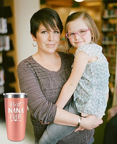Miniatura 9 de SOCOSYLLY Best Nana Ever-Funny Christmas Birthday Gifts for Nana New Nana Nana To Be, vaso de acero inoxidable con popote y tapa, vaso para el día