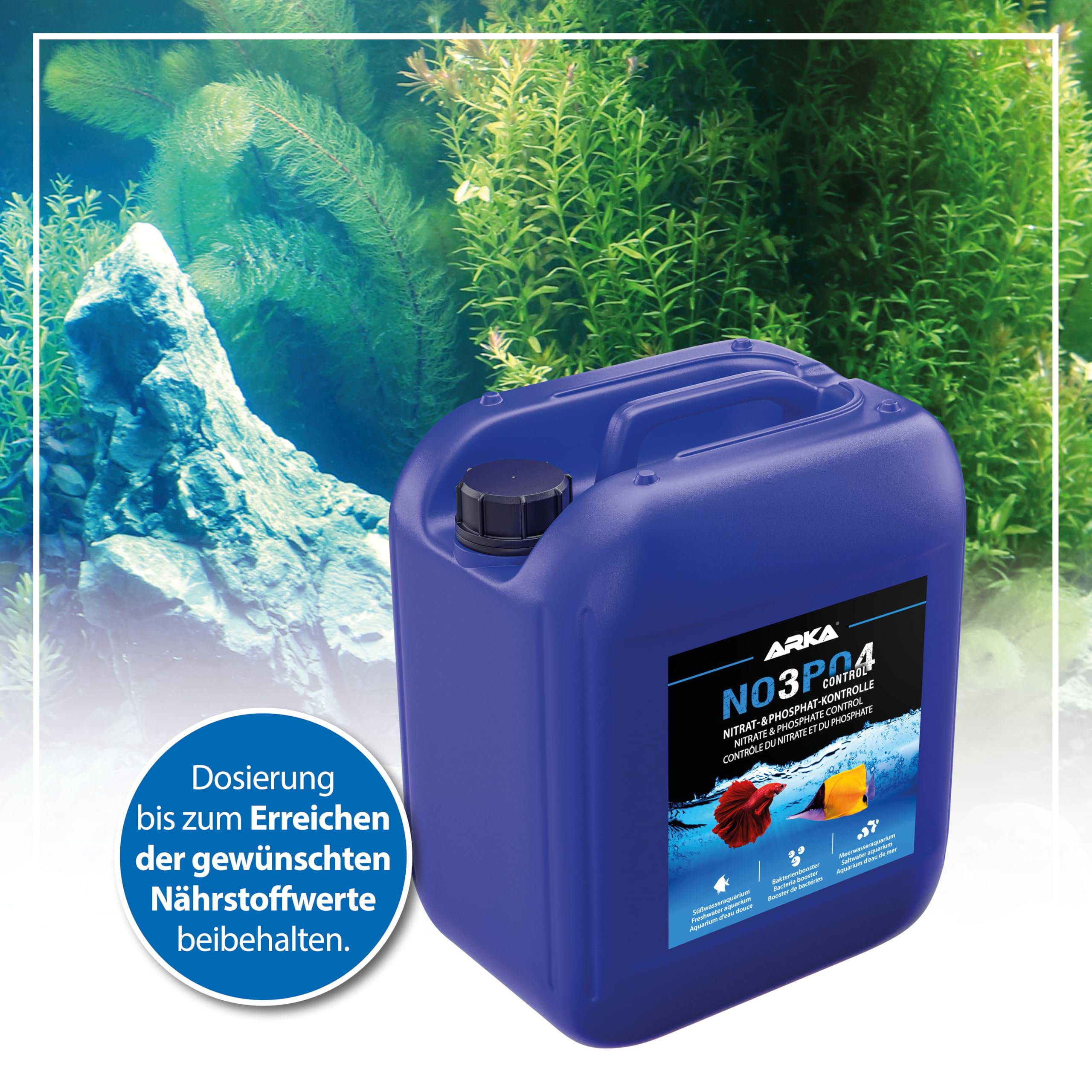 Nitrat- & Phosphatentferner Aquarium 5000 ml - NOPO Control Senkt NO3 & PO4