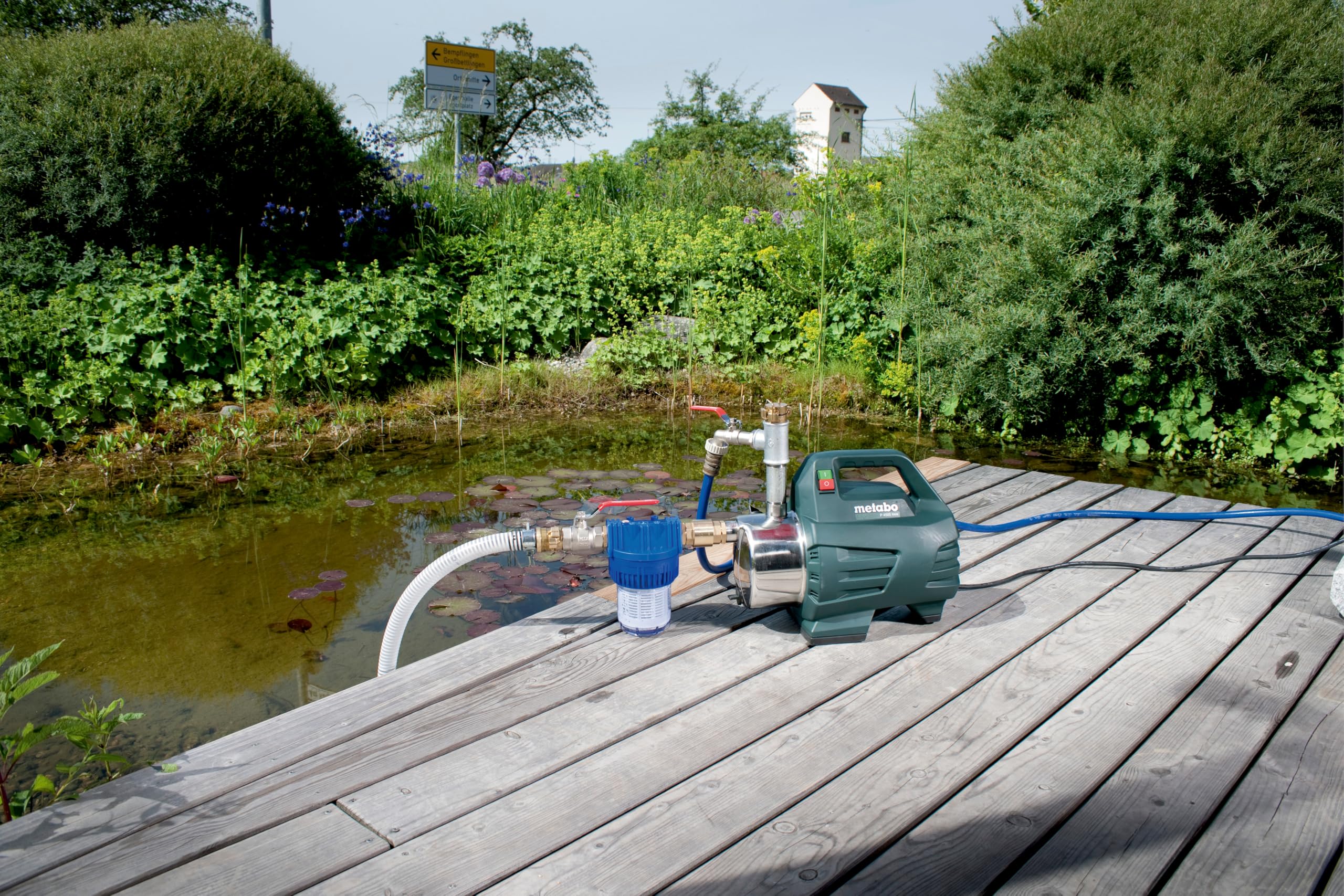 Metabo Gartenpumpe P 4500 Inox (600965000) Karton, Nennaufnahmeleistung: 1300 W, Max. Fördermenge: 4500 l/h, Max. Förderhöhe: 48 m