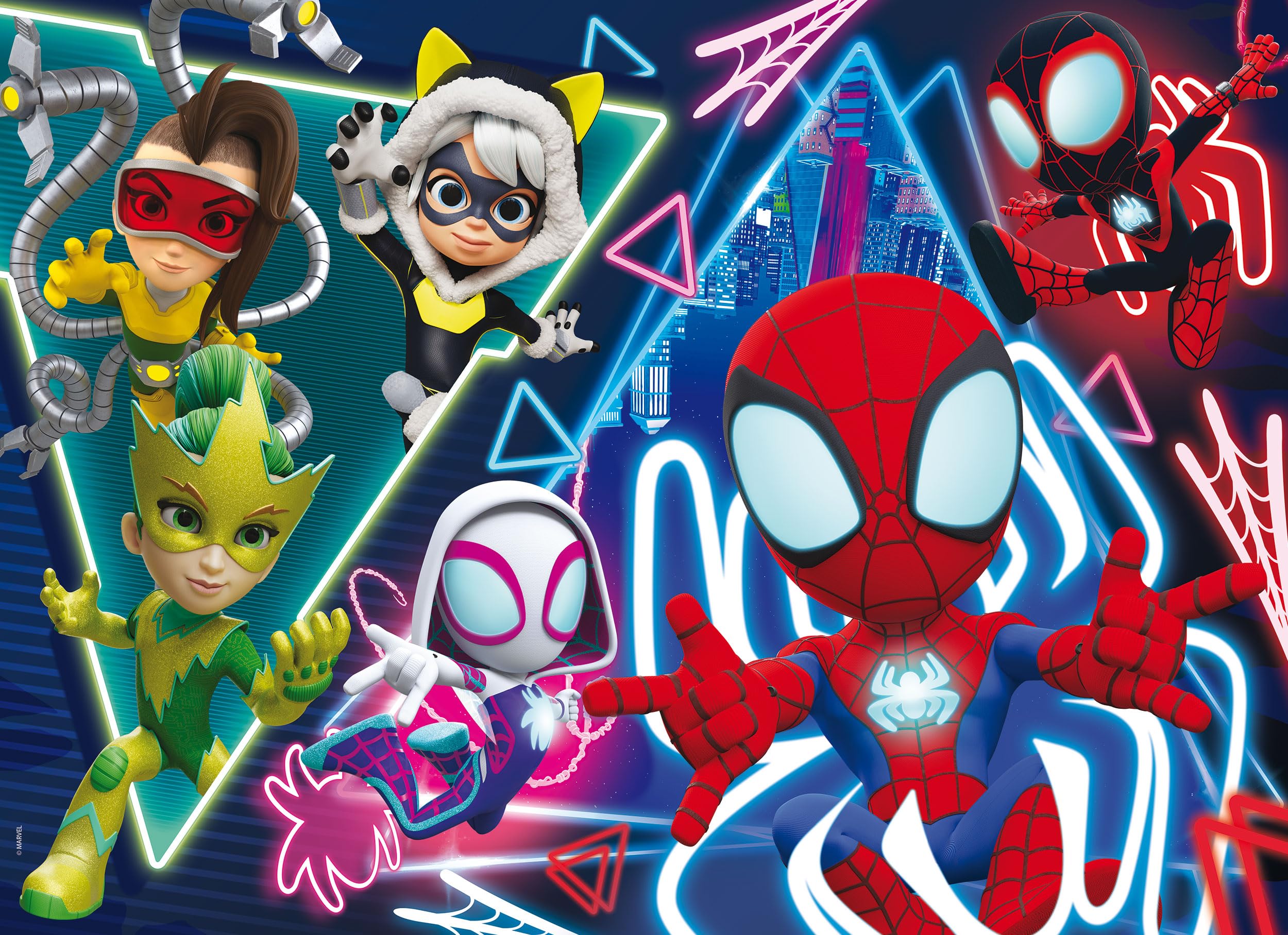 Lisciani Giochi - Marvel Puzzle DF Maxi Floor 35 Spidey, 104741, Multicolore