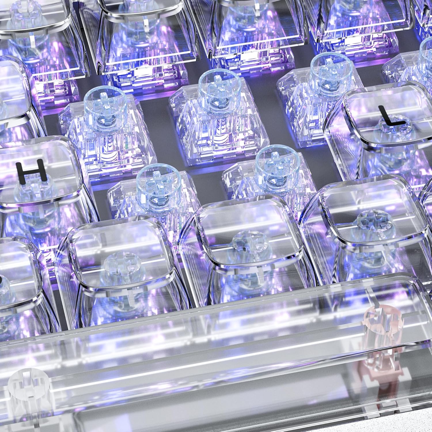 Kailh Box Jellyfish PRO Fully Transparent RGB Linear Mechanical Keyboard（Dream Jellyfish 36pcs）