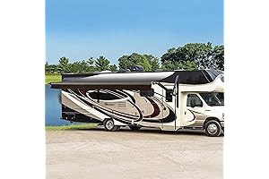 Awnlux Black Motorized RV Awning for Campers