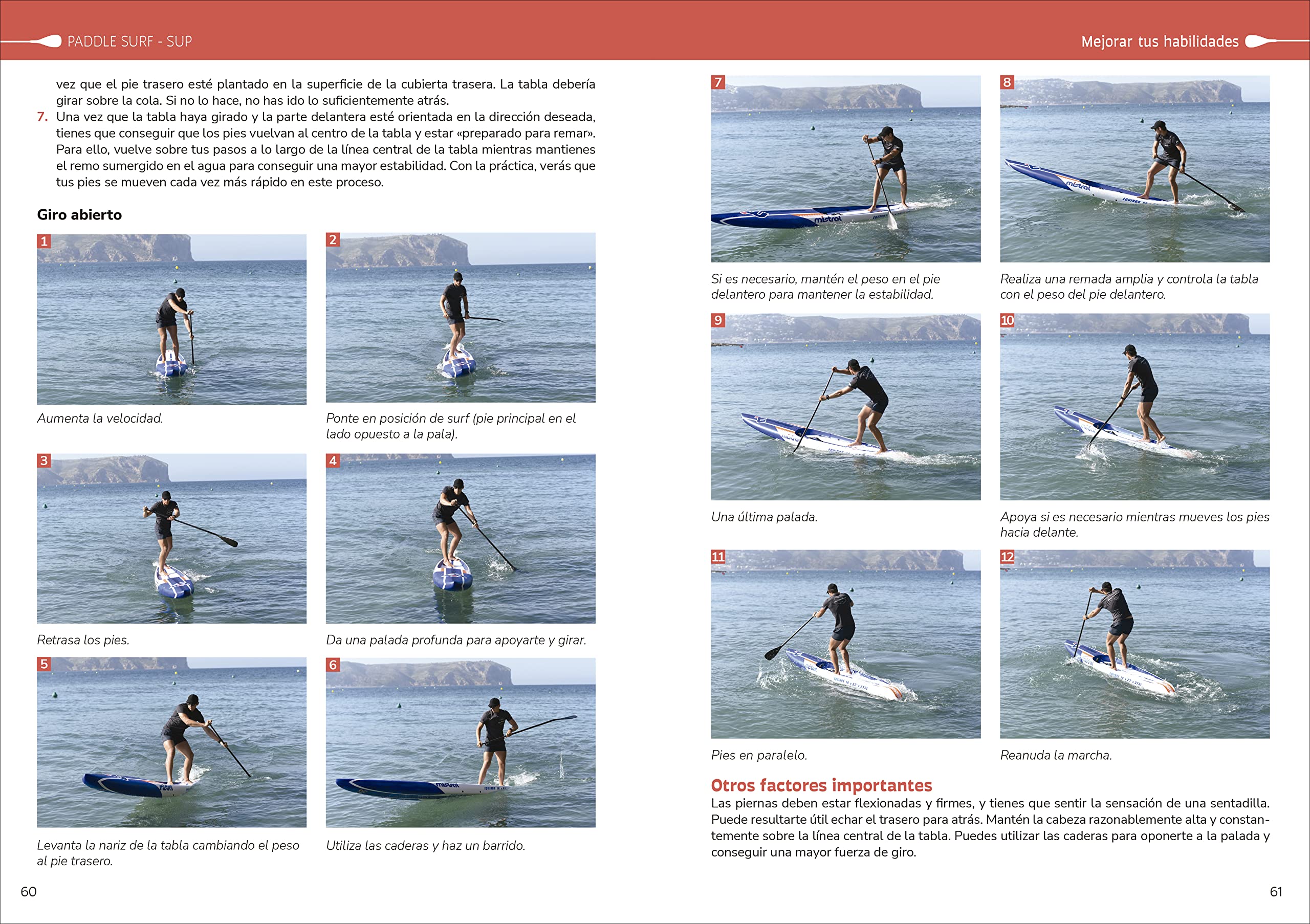 Paddle Surf - SUP: Cómo mejorar la eficiencia, la técnica, las habilidades y la capacidad física (DEPORTES)