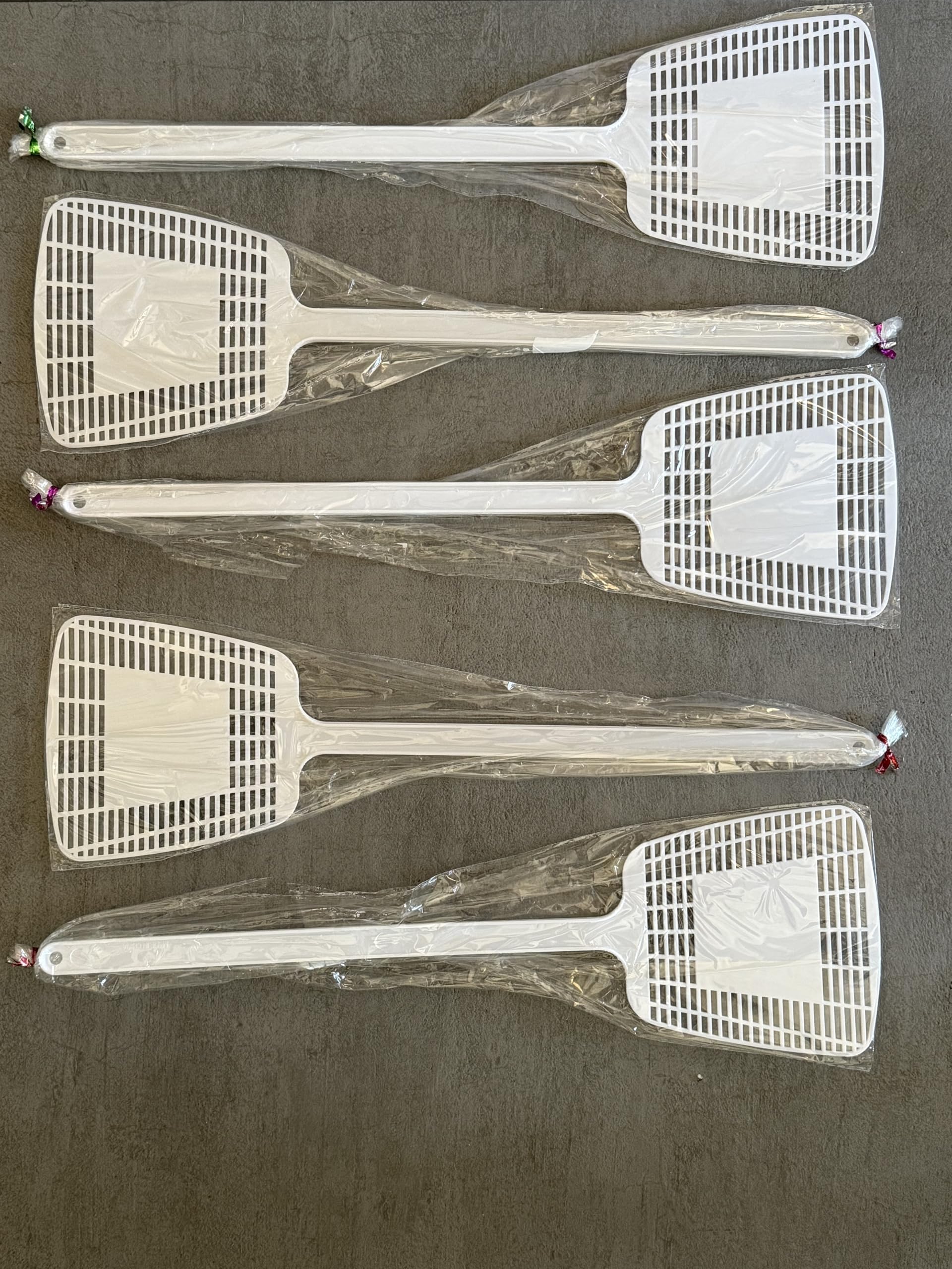 Set 5 Palette Acchiappamosche Resistenti in Plastica Caccia Mosche Manuale, Flessibili e Riutilizzabili Ideali per Casa Giardino Campeggio