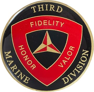 United States Marine Corps 3rd Marine Division Challenge Coin