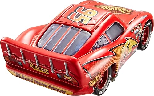Miniatura 2 de Disney Pixar Cars Movie Moments Rayo McQueen con Pit Stop Barrera Vehículo