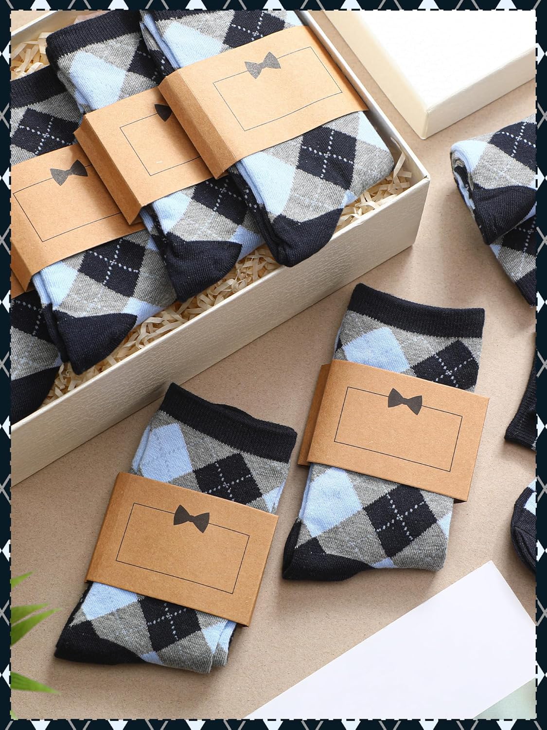 8 Pair Groomsmen Gifts for Men Groomsmen Proposal Socks for Wedding Novelty Funny Dress Socks Best Man Gifts - Image 3