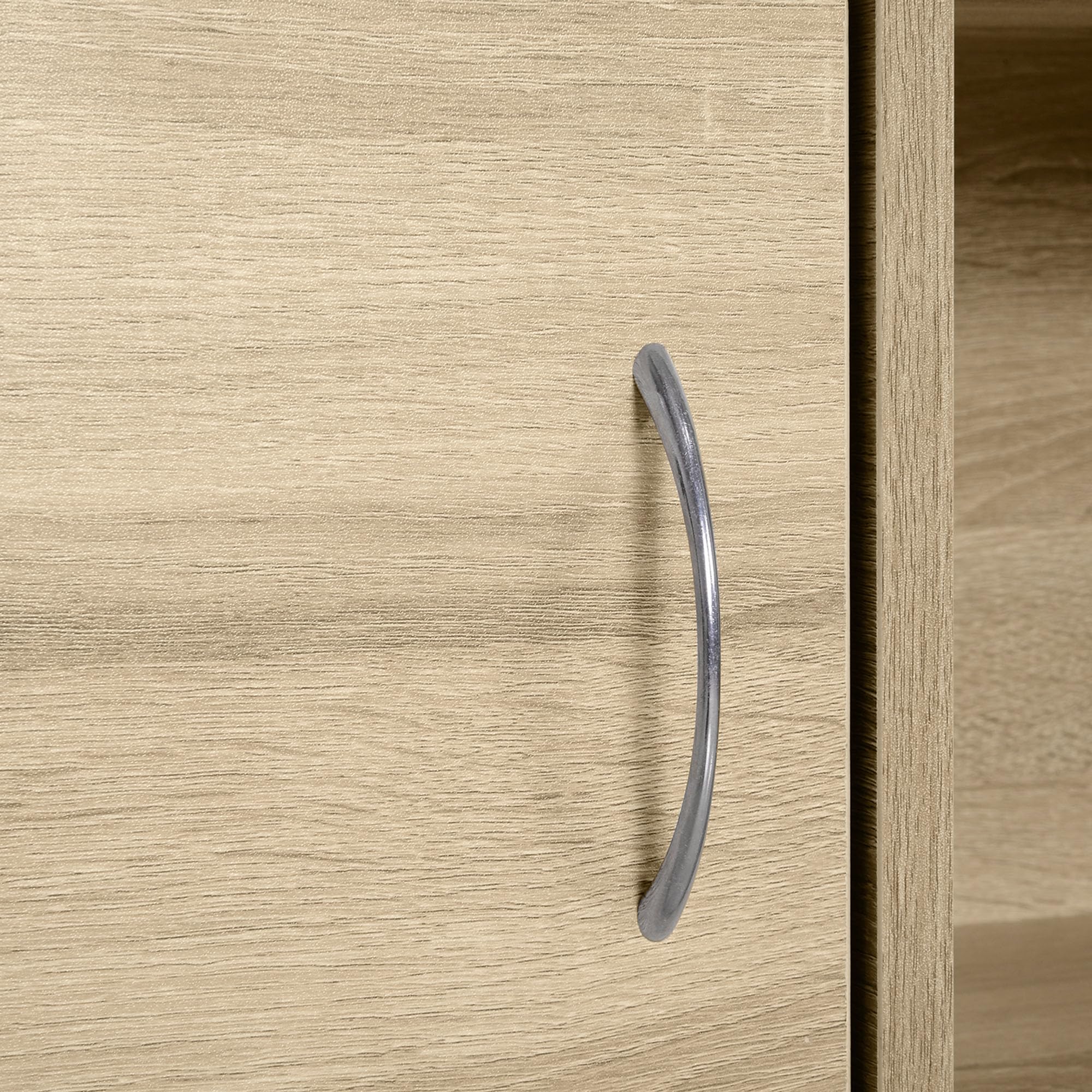HOMCOM Libreria Scaffale in Legno con 3 Ripiani e 2 Ante, 61.5x29.5x80cm