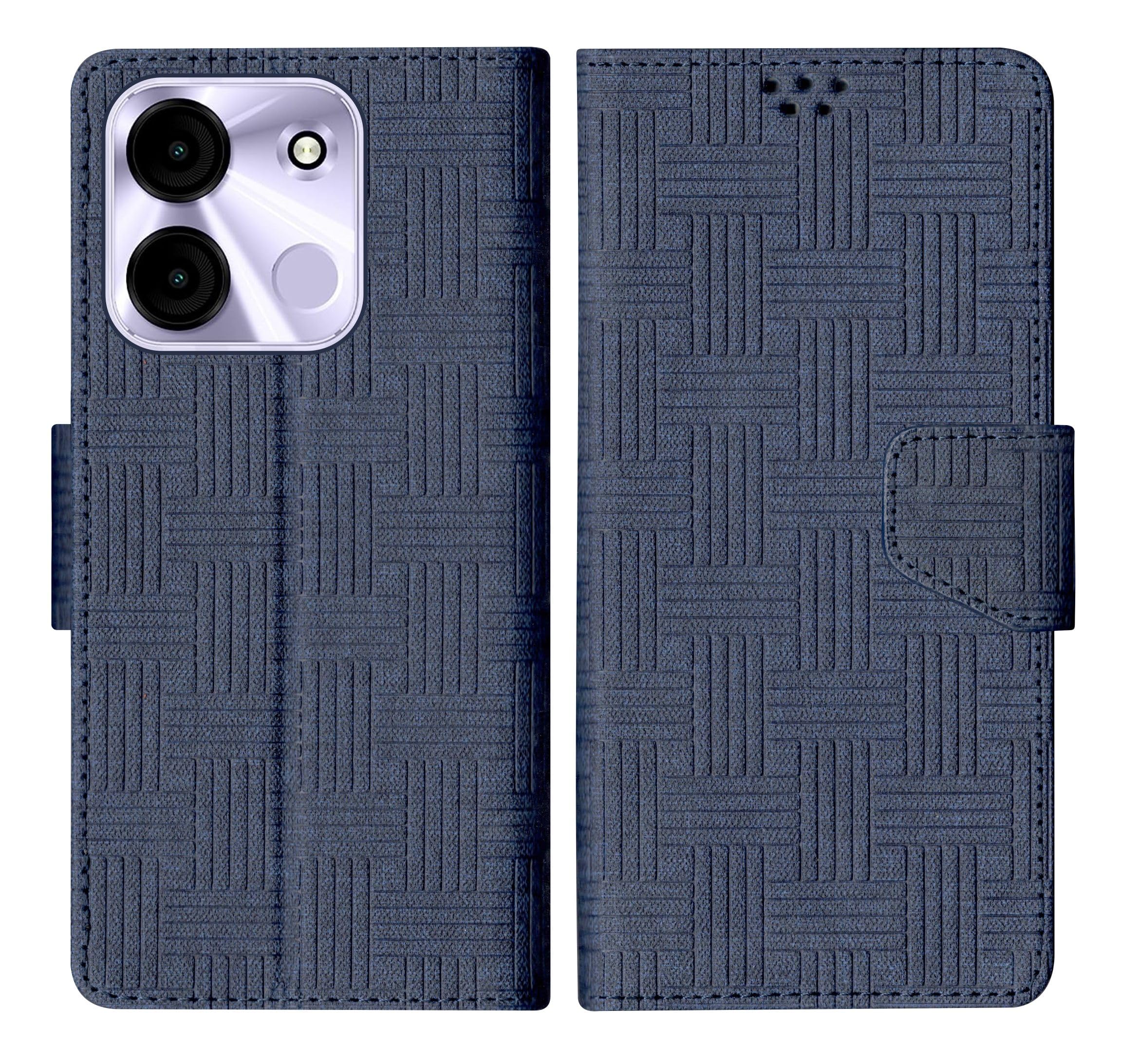 SBMS Flip Cover for Itel A60s / itel A60 Back Cover Case with Magnatic Closure | Inbuilt Stand | Card Pocket & Money Pocket (Mat Blue) (B0CBXFG22D) Amazon Price History, Amazon Price Tracker