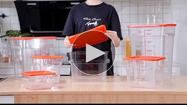 Amazon.com: Suclain 2 Pcs Square Food Storage Container