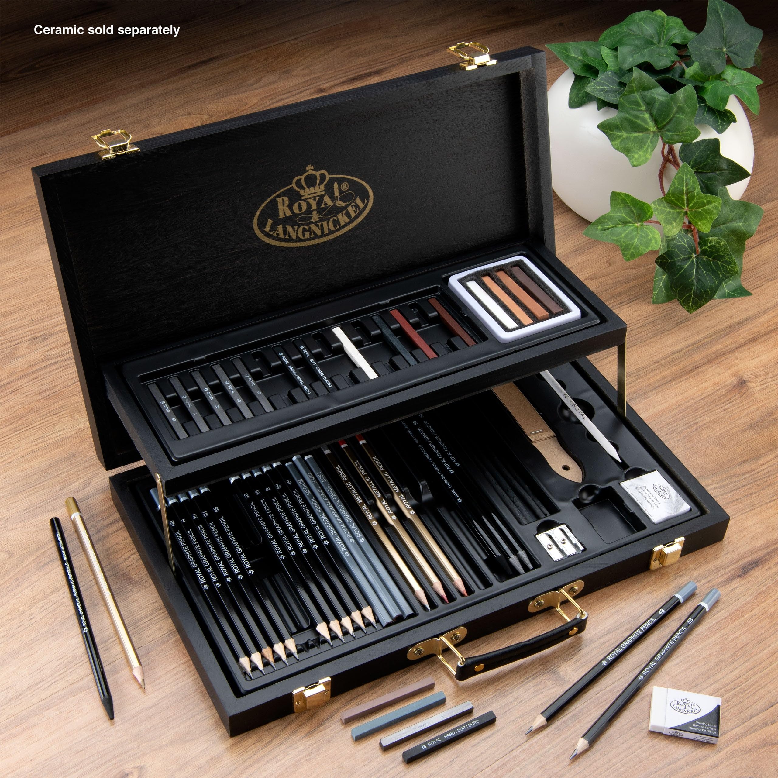 Wooden Box Art Set - Sketch, Multicolor - Image 2