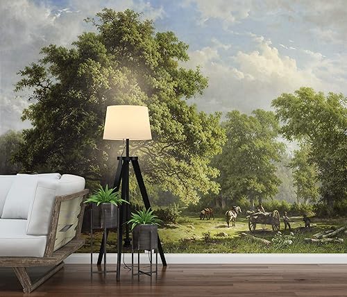 Miniatura 4 de Murwall Nature Wallpaper Rural Life Wall Mural Natural Wallpaper Landscape Wall Mural Tree Wallpaper Hallway