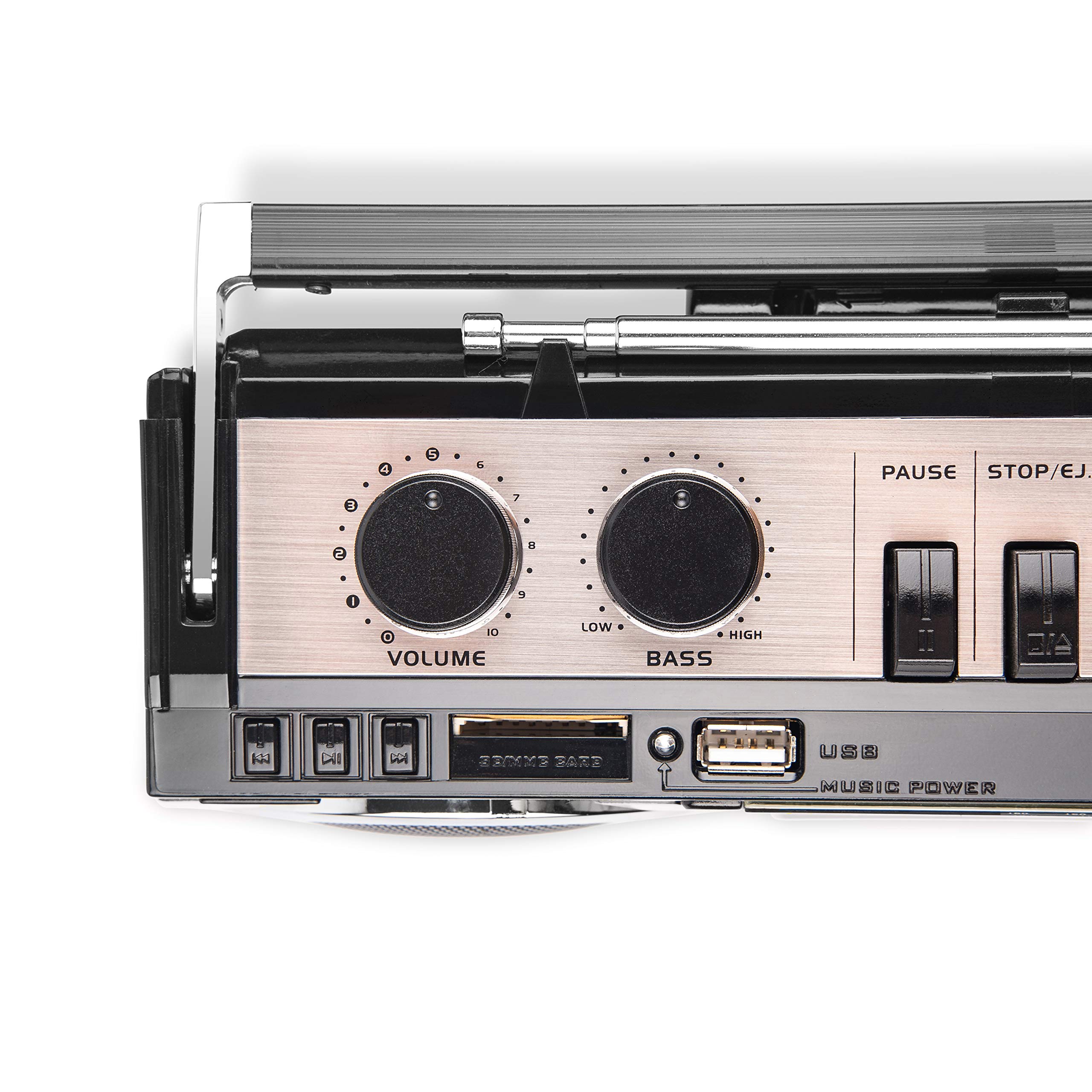 QFX J220BT ReRun X Cassette Player/Recorder Boombox 4Band (AM, FM