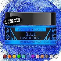 Vista 31 de MONÉGASQUE Purpurina comestible plateada para bebidas, 0.51 onzas, purpurina comestible para pasteles y cócteles, polvo plateado brillante