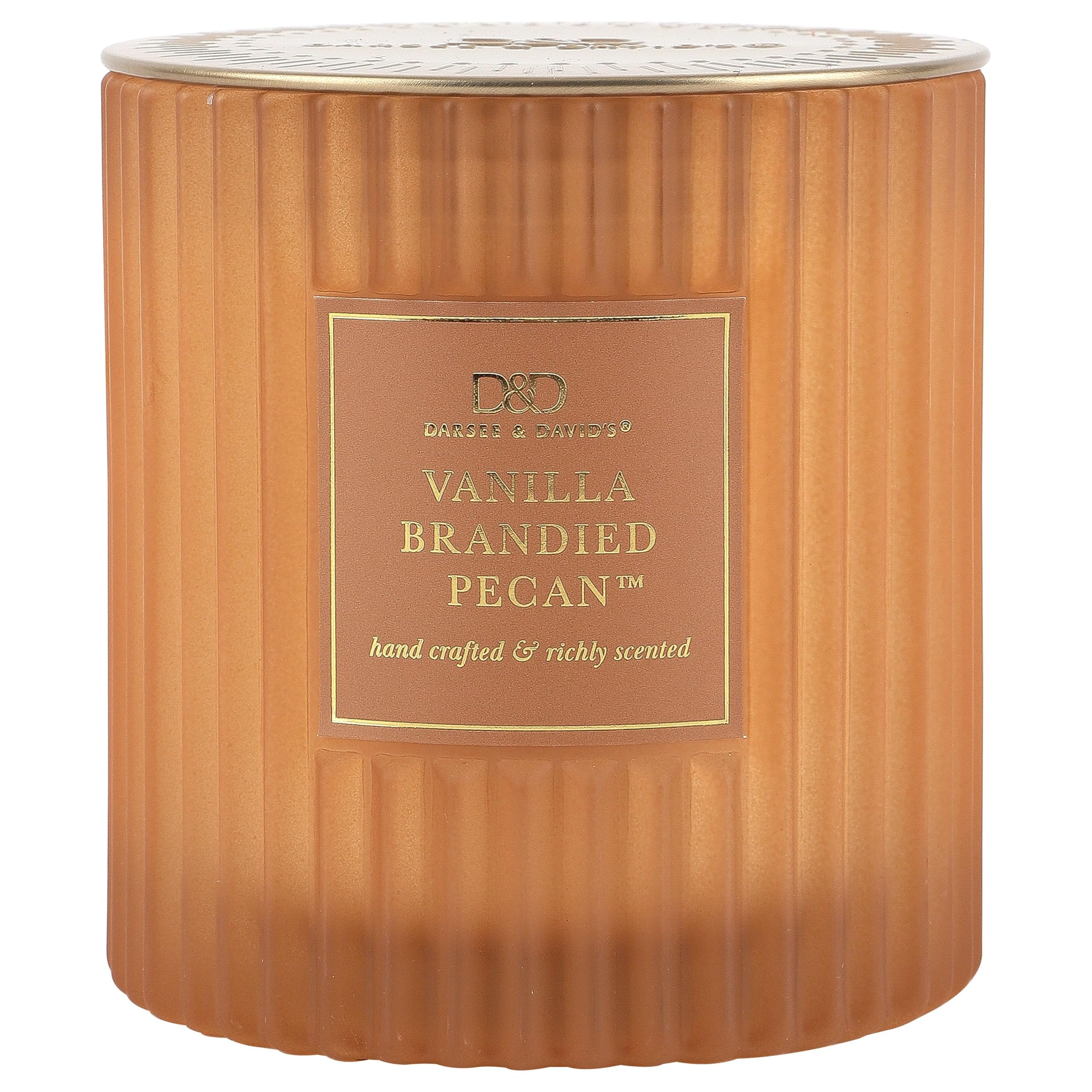 Amazon.com: Darsee & David's, Vanilla Brandied Pecan Ribbed Candle